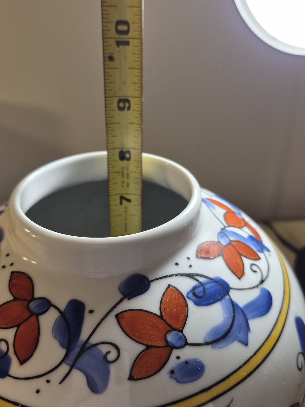 VTG Hand Painted WBI Celestrial Sunburst Vase - Picture 9 of 10